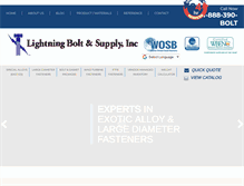 Tablet Screenshot of lightningboltandsupply.com